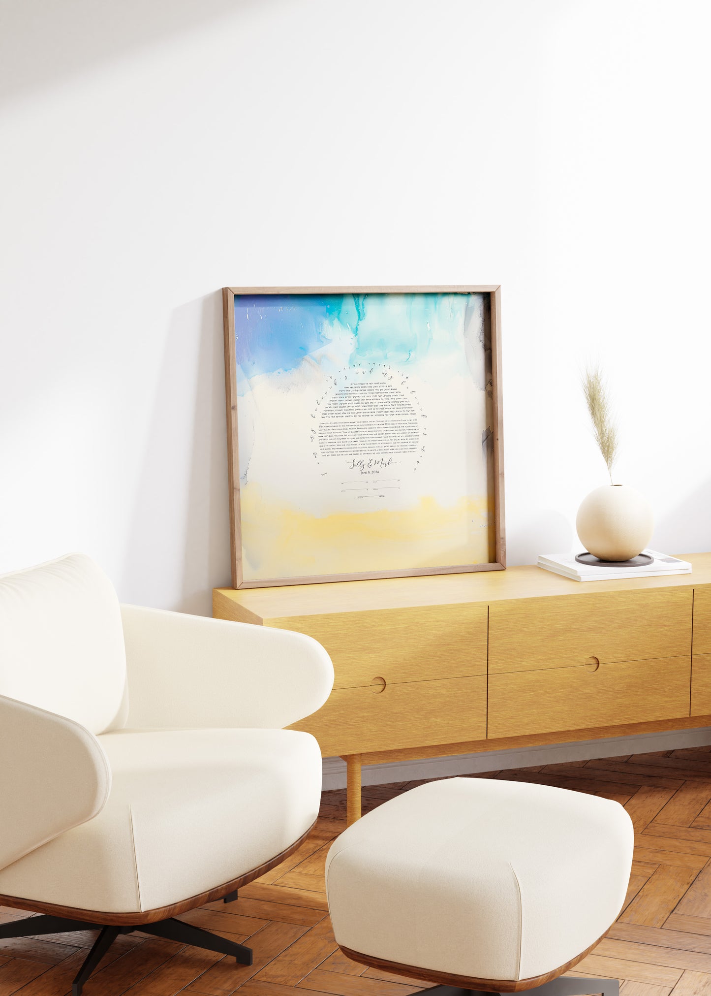 Golden fields under Blue skies Ketubah