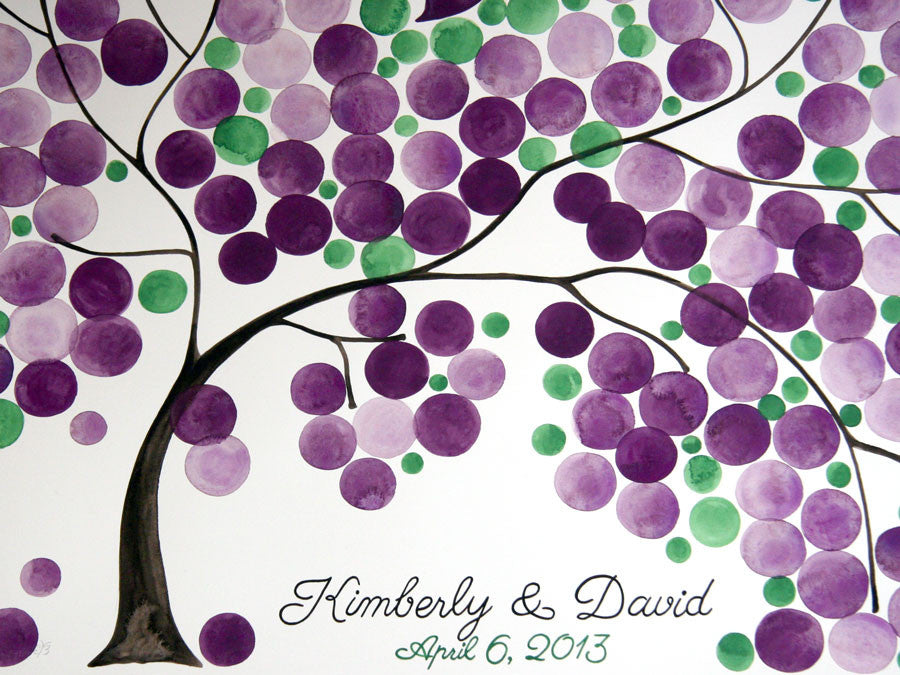 Wedding Guest Book Alternative SILKY WILLOW TREE