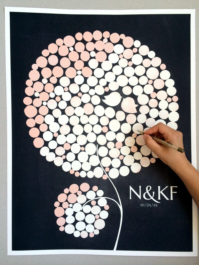 Wedding Guest Book Tree BEECH TREE BLOSSOM