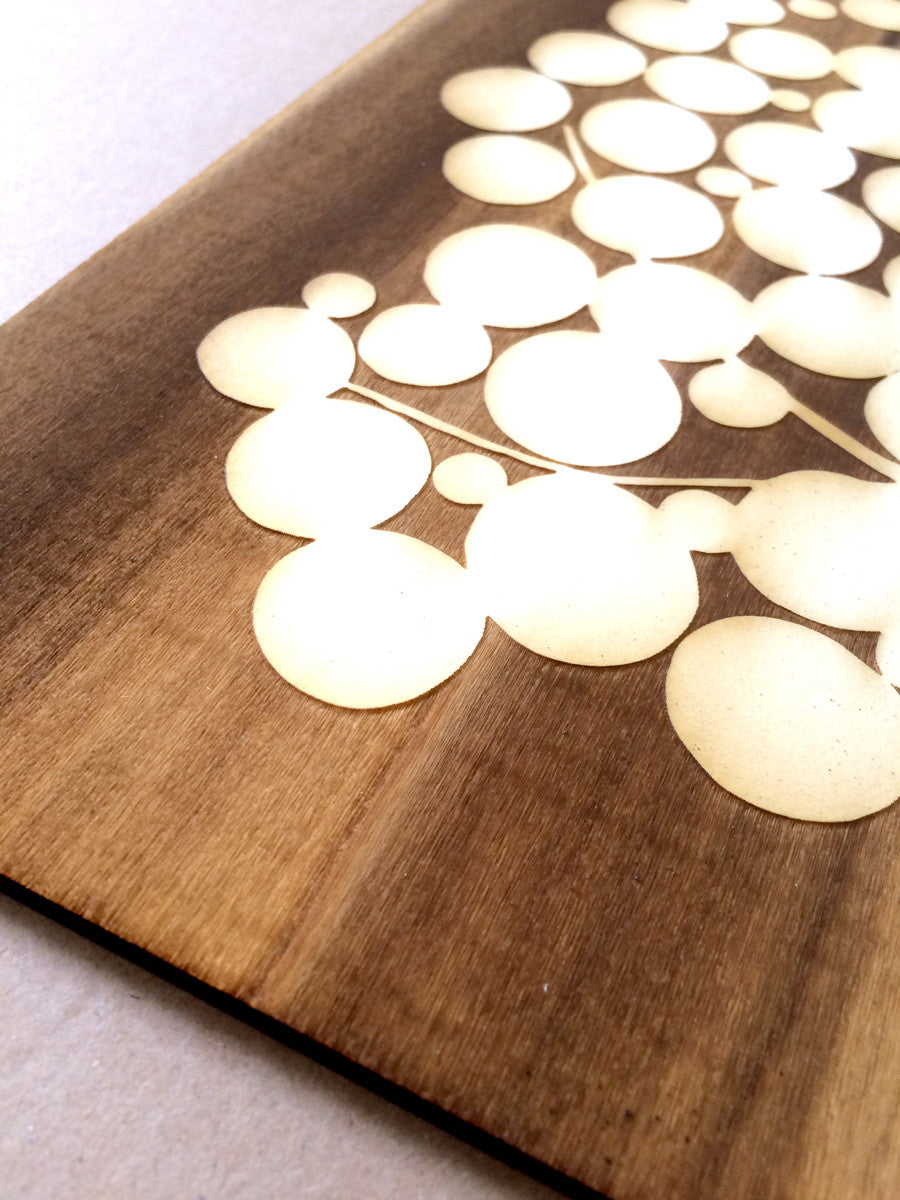 Engraved wood Guest Book - 150 signature spots - poplar wood finish