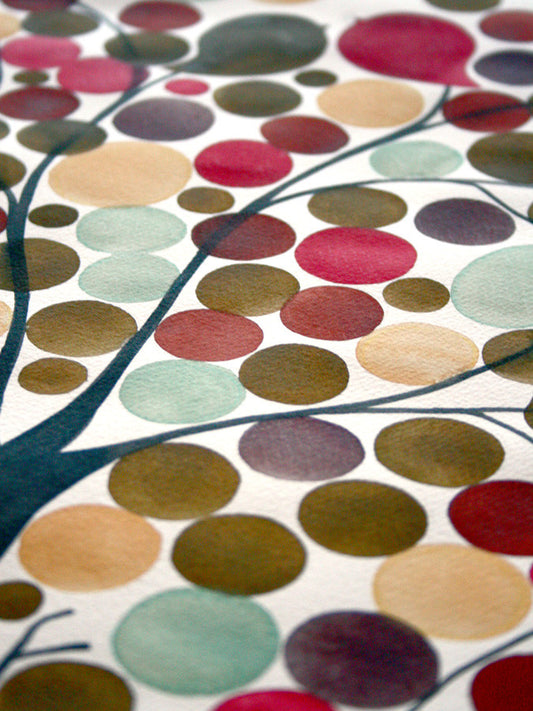 Wedding Guest Book Print MONGOLIAN OAK TREE