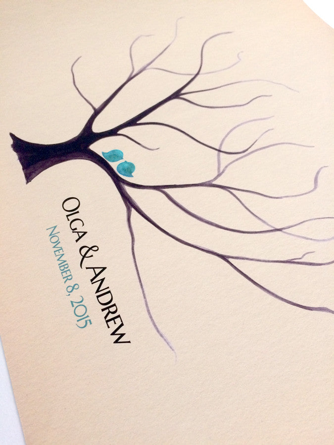 Wedding Guest Book Custom Fingerprint alternative