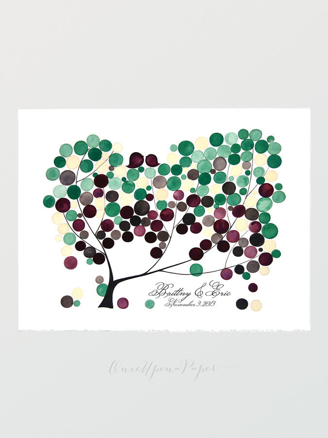 Guest book alternative UMBRELLA MAGNOLIA TREE