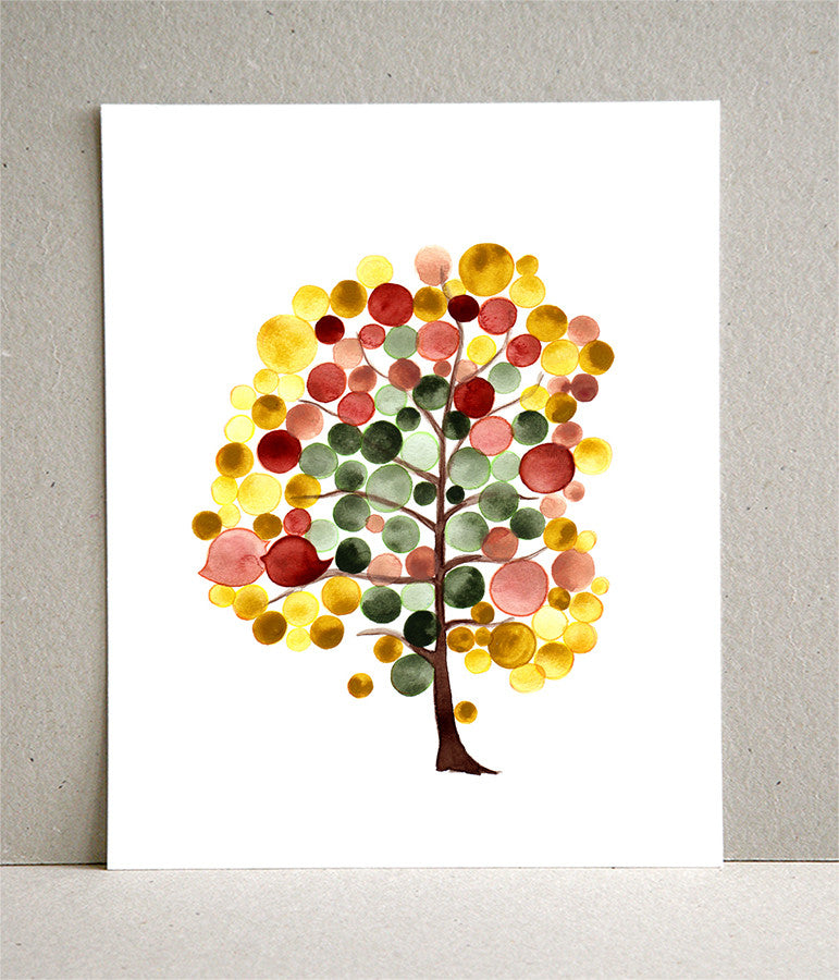 YET AUTUMN TREE art print