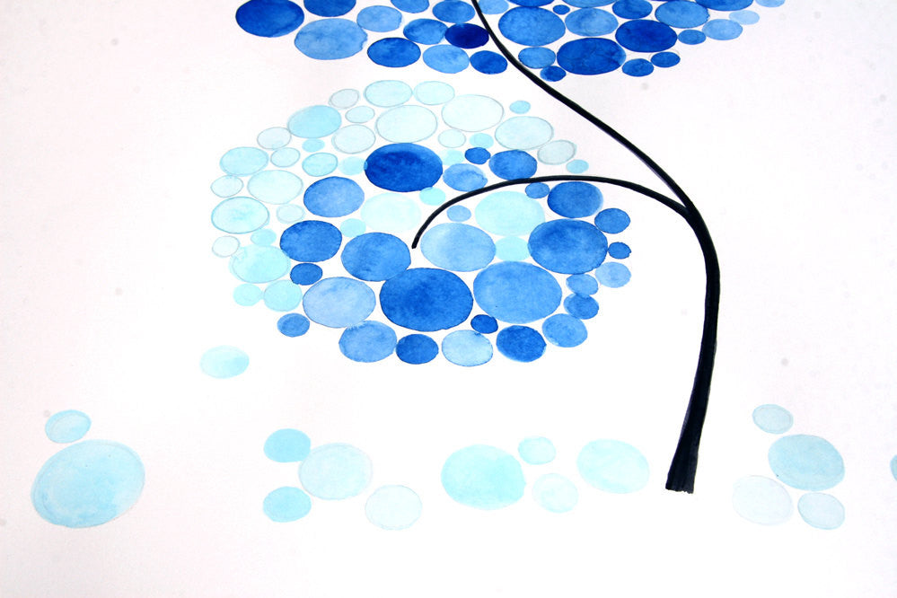 Large Custom Wedding Guest Book Alternative - 100 guest signatures anniversary bridal shower love birds - Guest book wedding tree of life