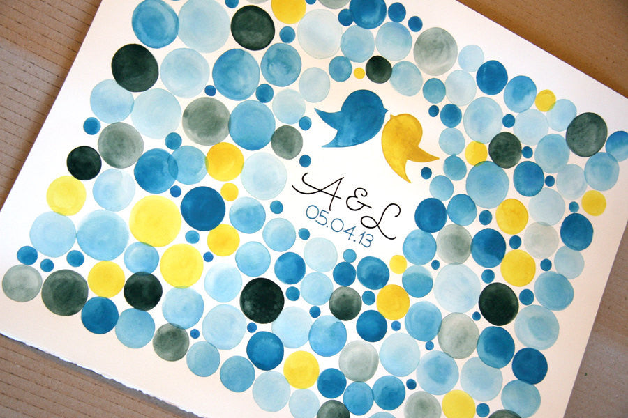 Personalized Wedding Guest Book Signature Orbs - 250 guest signatures Guest book alternative, wedding penny tiles, Stone watercolor