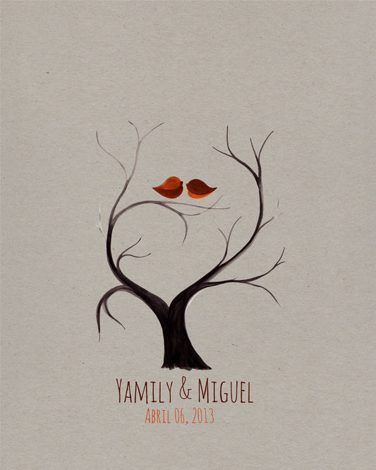 Wedding Guest Book Custom Fingerprint alternative