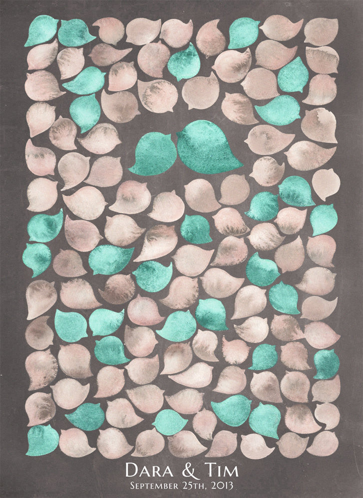 BIRD CROWD - Modern original Guestbook