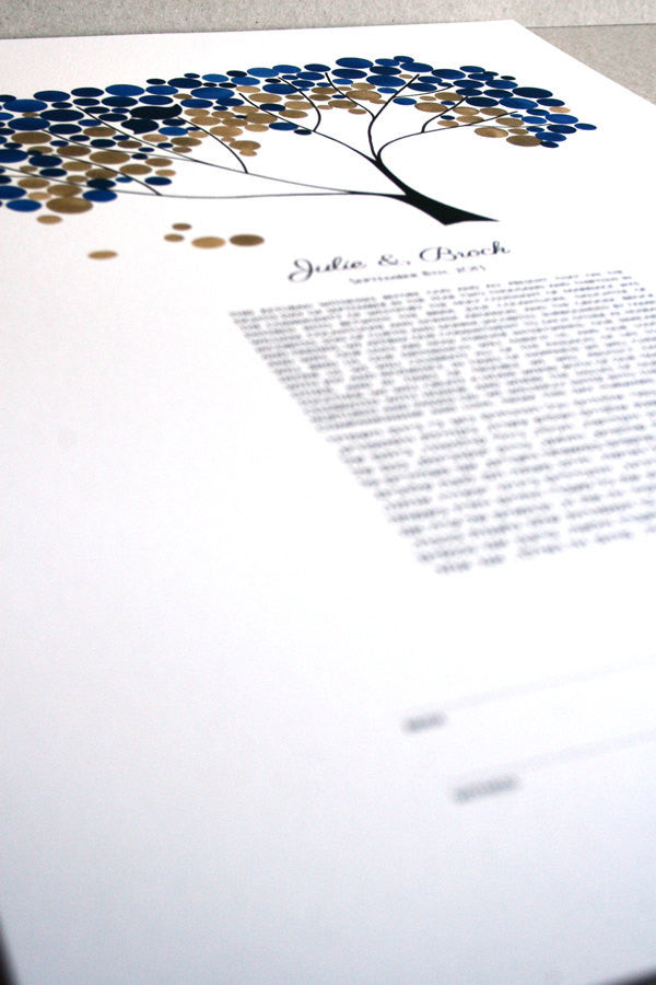 Modern Ketubah Safari Tree of Life