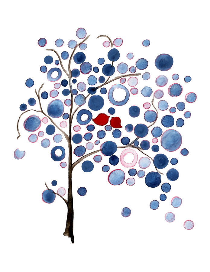 AMERICAN FLAG TREE - art print