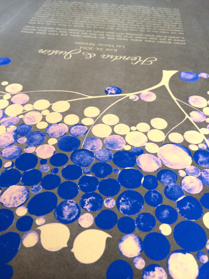 Ketubah art print - JAPANESE BIGLEAF MAGNOLIA - Jewish Marriage Certificate