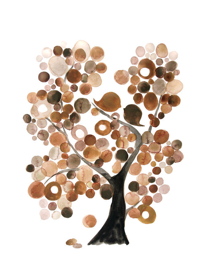 BROWN TREE of LIFE art print