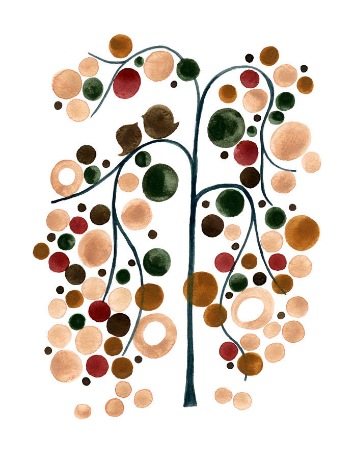 LAKE SIDE TREE art print