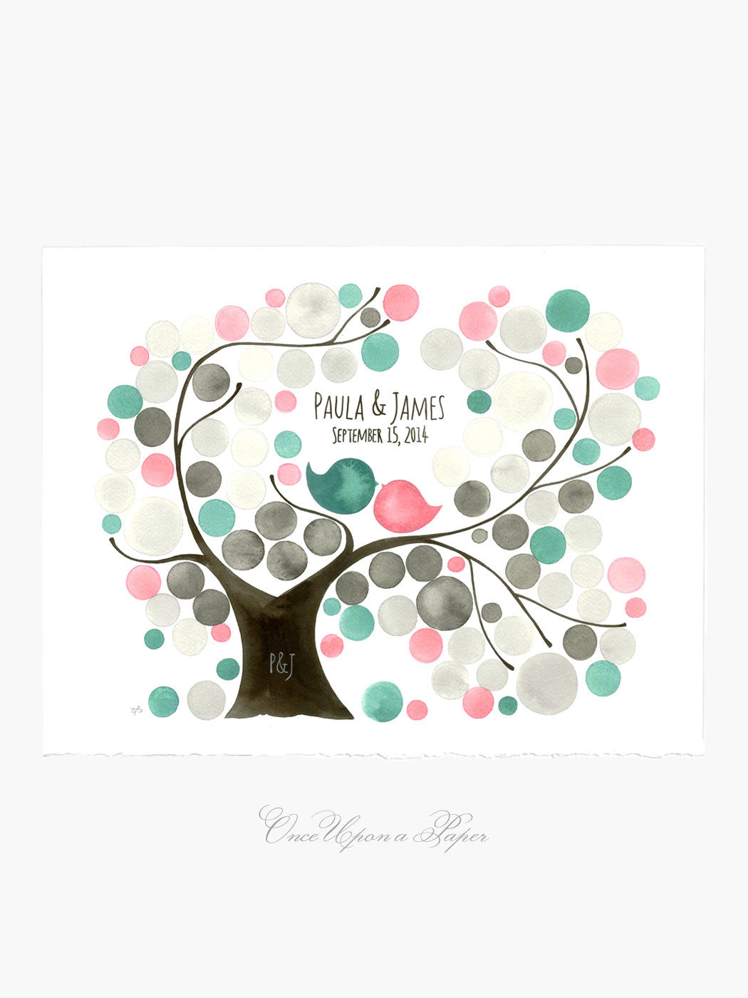 Wedding Guestbook Tree - Oval Garden Tree