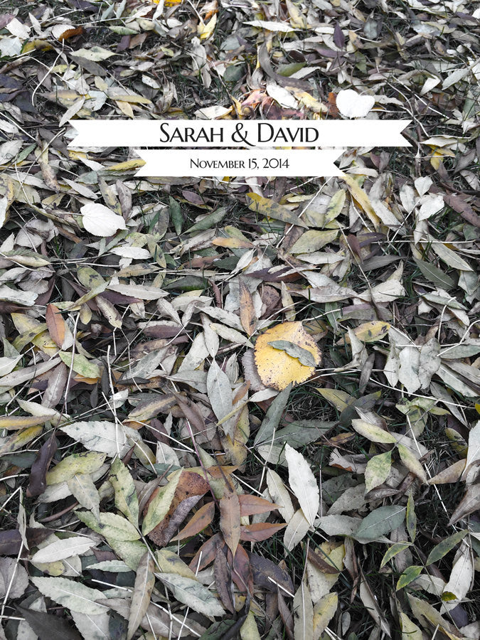 Fall Wedding Guest Book Alternative Print - FALL in LONDON