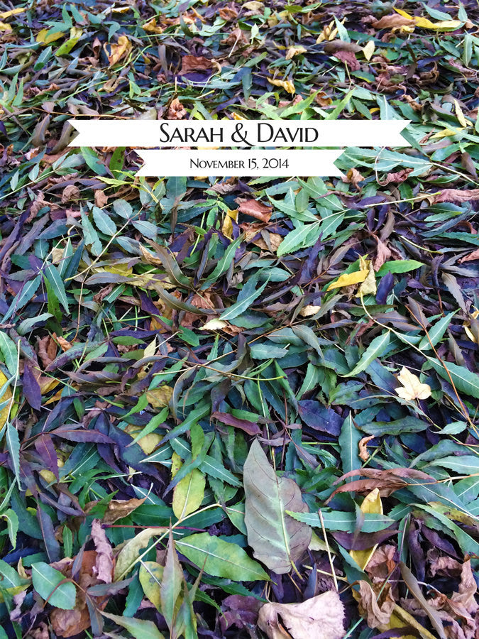 Fall Wedding Guest Book art Print - FALL in PARIS