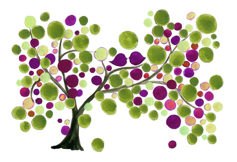 MOTHER DAUGHTER RICH TREE art print