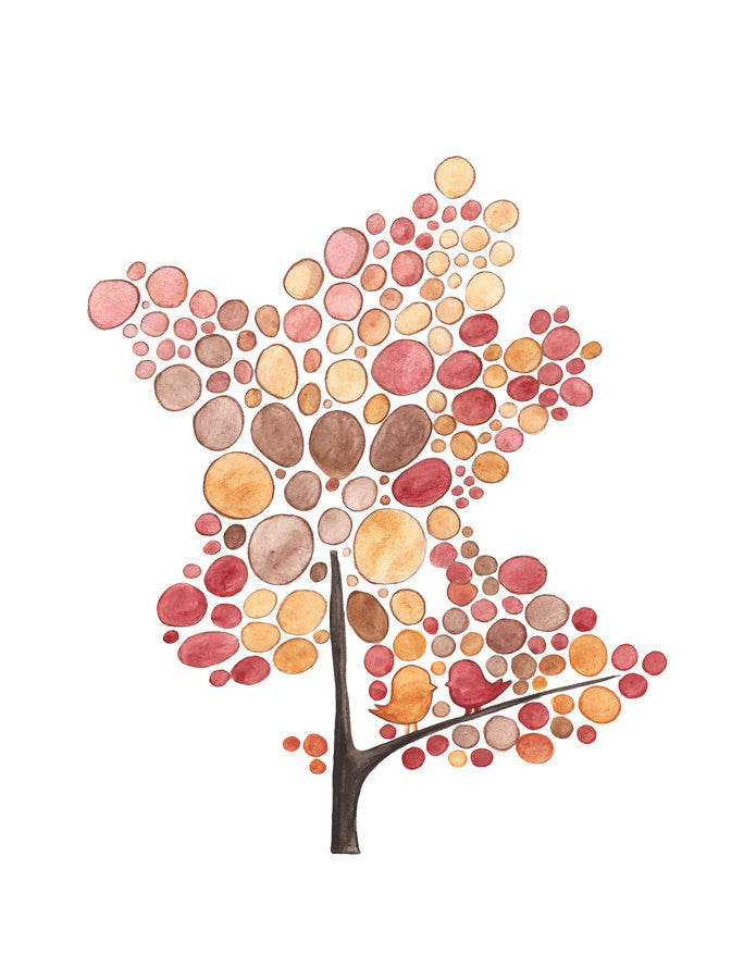 OVAL LEAFED TREE art print