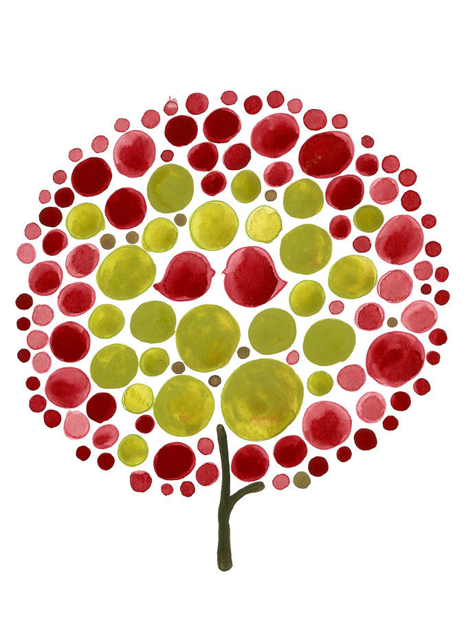 RED BALLOON TREE art print