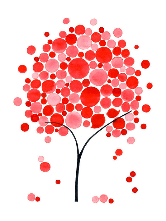 SCATTERING ROSE PETALS art print