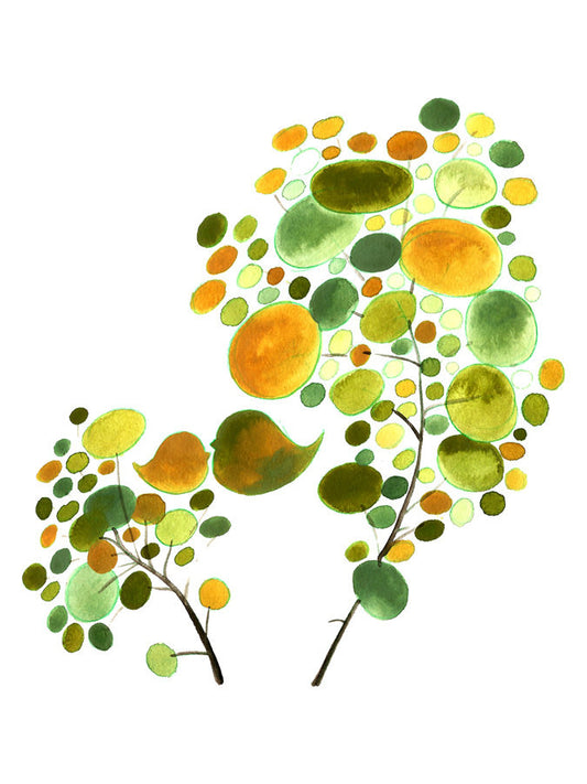 TWO AS ONE FATHER SON TREE art print