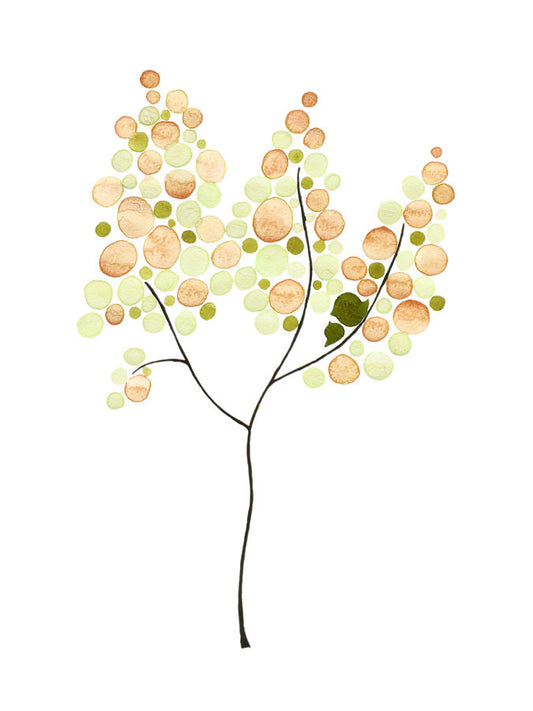 WHITE LILAC TREE art print