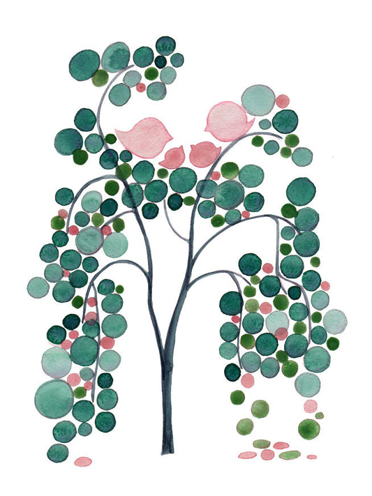 WHITE WILLOW TREE art print