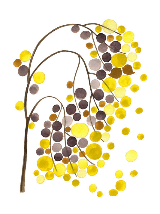 YELLOW LIGHT TRAIL art print