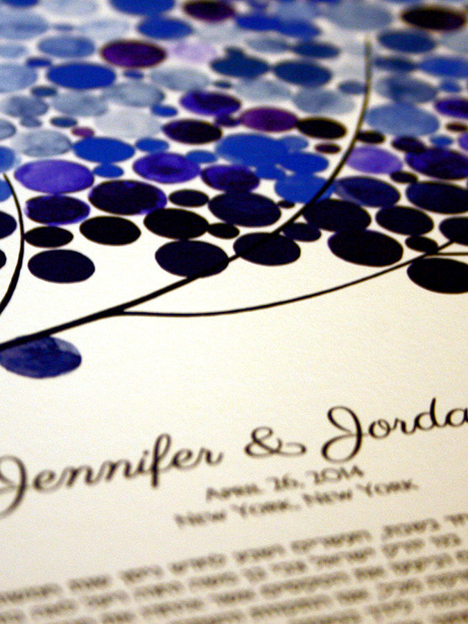 Ketubah art print - JAPANESE BIGLEAF MAGNOLIA - Jewish wedding ceremony