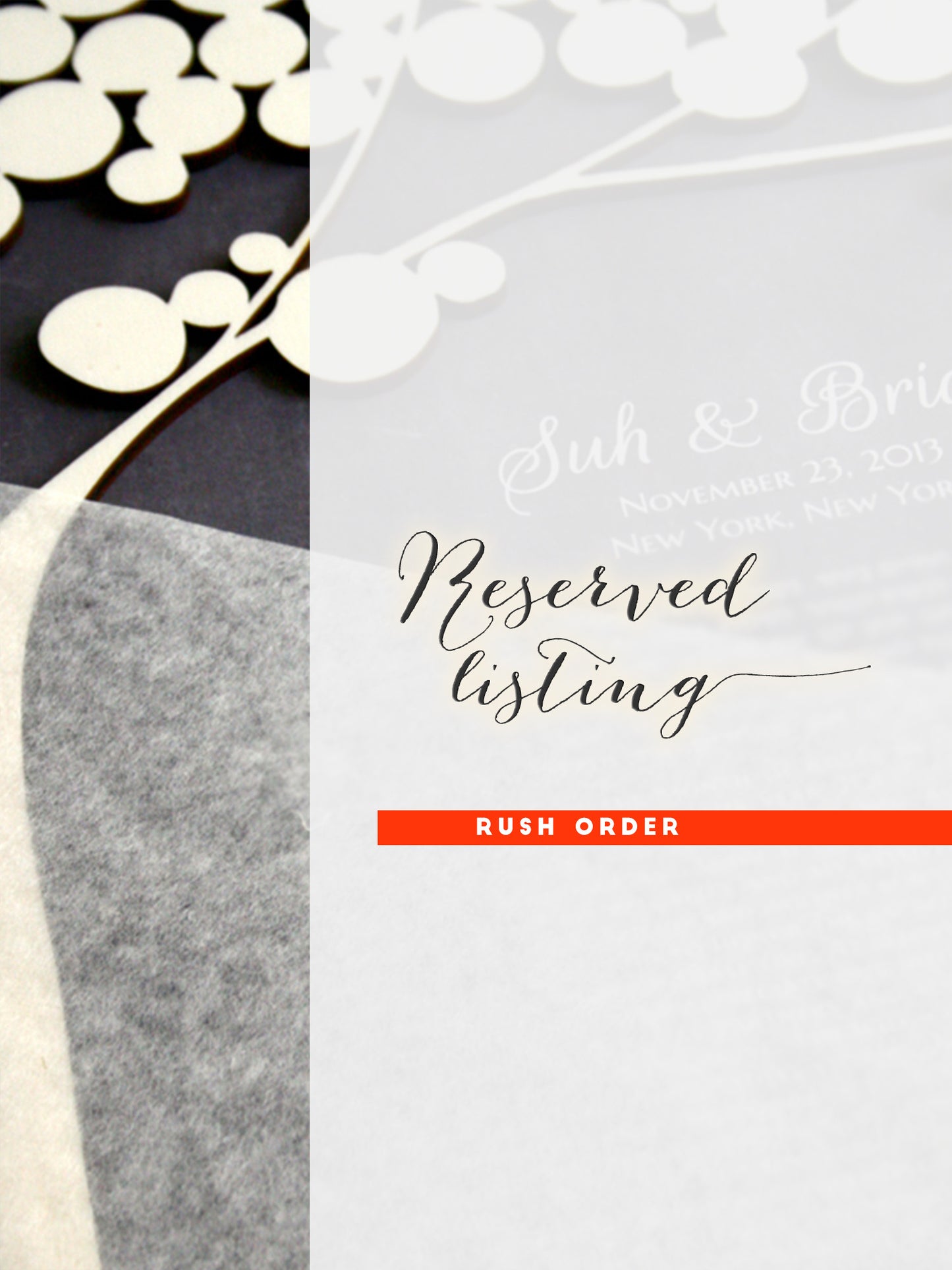 Ketubah Papercut - Reserved Listing for Nicole S