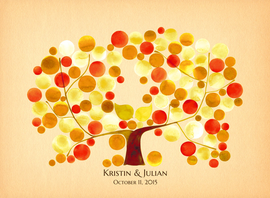 WEDDING GUEST BOOK ALDERMAN APPLE TREE - Reviewed by Kristin Plaxa