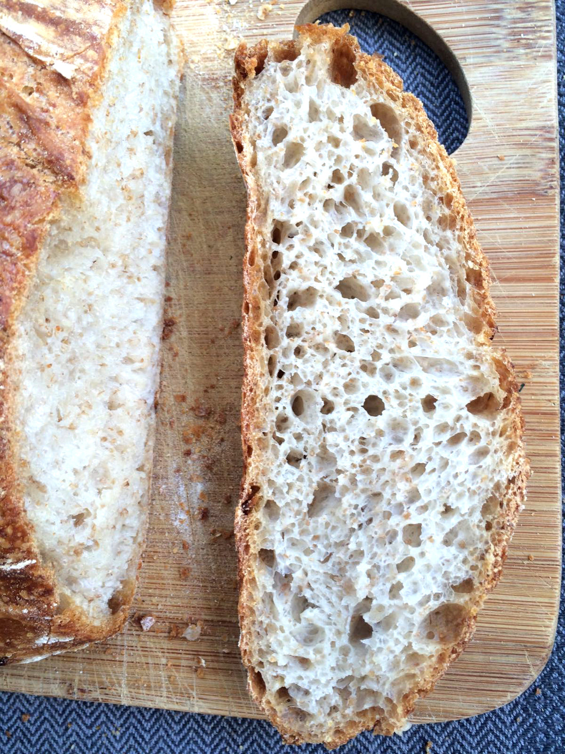 We hand make our own sourdough bread when the hectic time in the studio allows