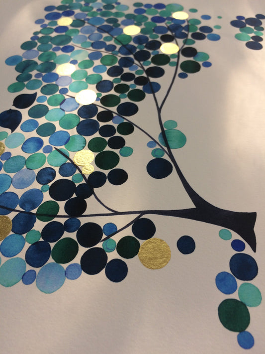 gold leaf modern ketubah jewish marriage