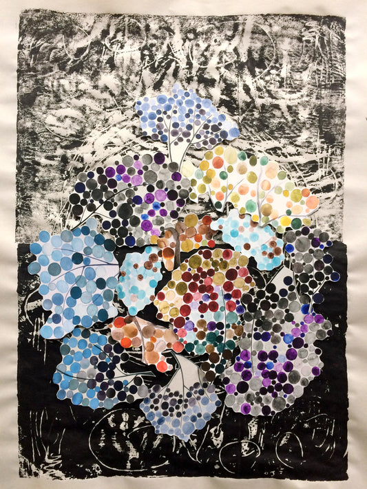 a new life collage on paper 