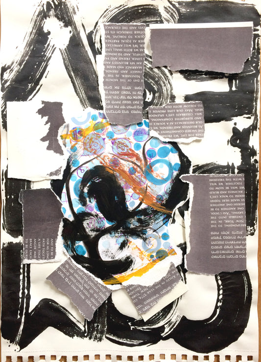 torn in pieces ketubah collage