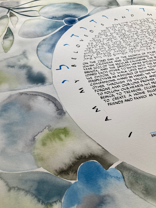 four seasons in forever spring ketubah