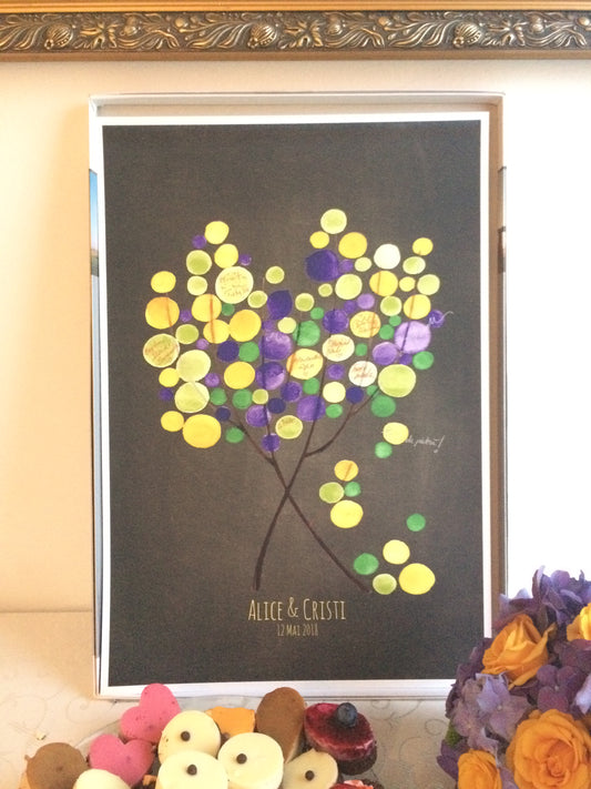 Real wedding Signed Guestbook print by OnceUponaPaper
