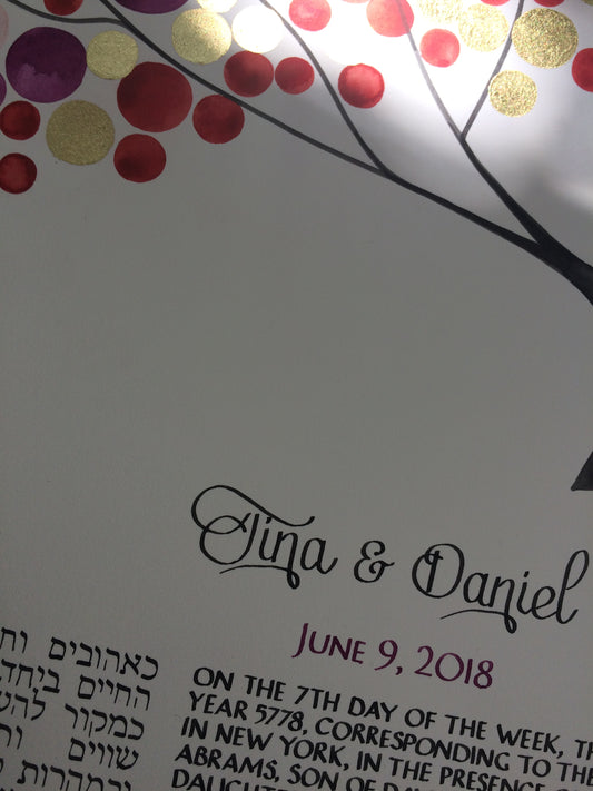 Ketubah detail