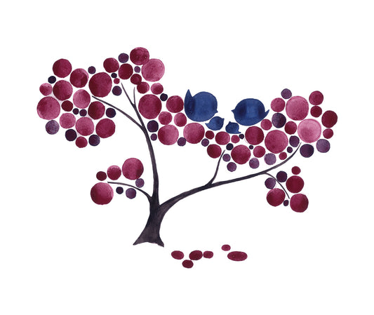 PLUM FAMILY TREE ART PRINT - Reviewed by Sara Connors