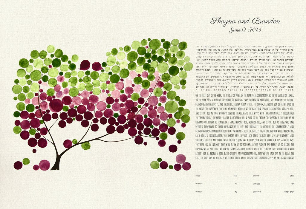 PERSONALIZED GICLEE KETUBAH - Reviewed by Shayna Spiker