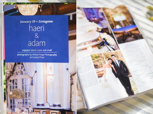 We've been featured in THE KNOT NEW JERSEY MAGAZINE - OnceUponaPaper Real Weddings - HAERI & ADAM