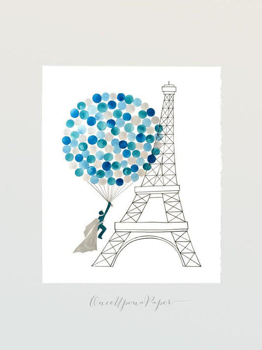 INTRODUCING The Eiffel Tower Beloveds Guestbook Design