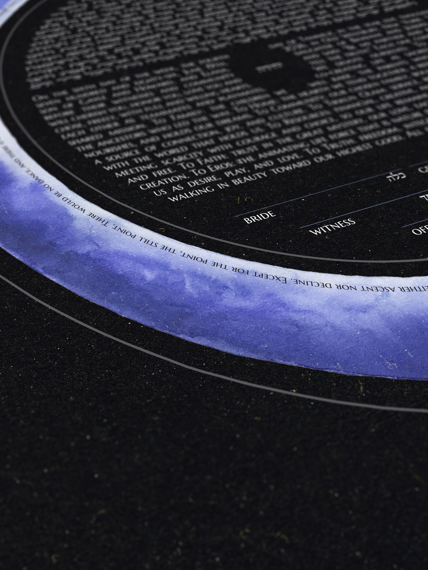The Still Point of the Turning World Ketubah Print | Ancestral Skies Inheritance Celestial Covenant