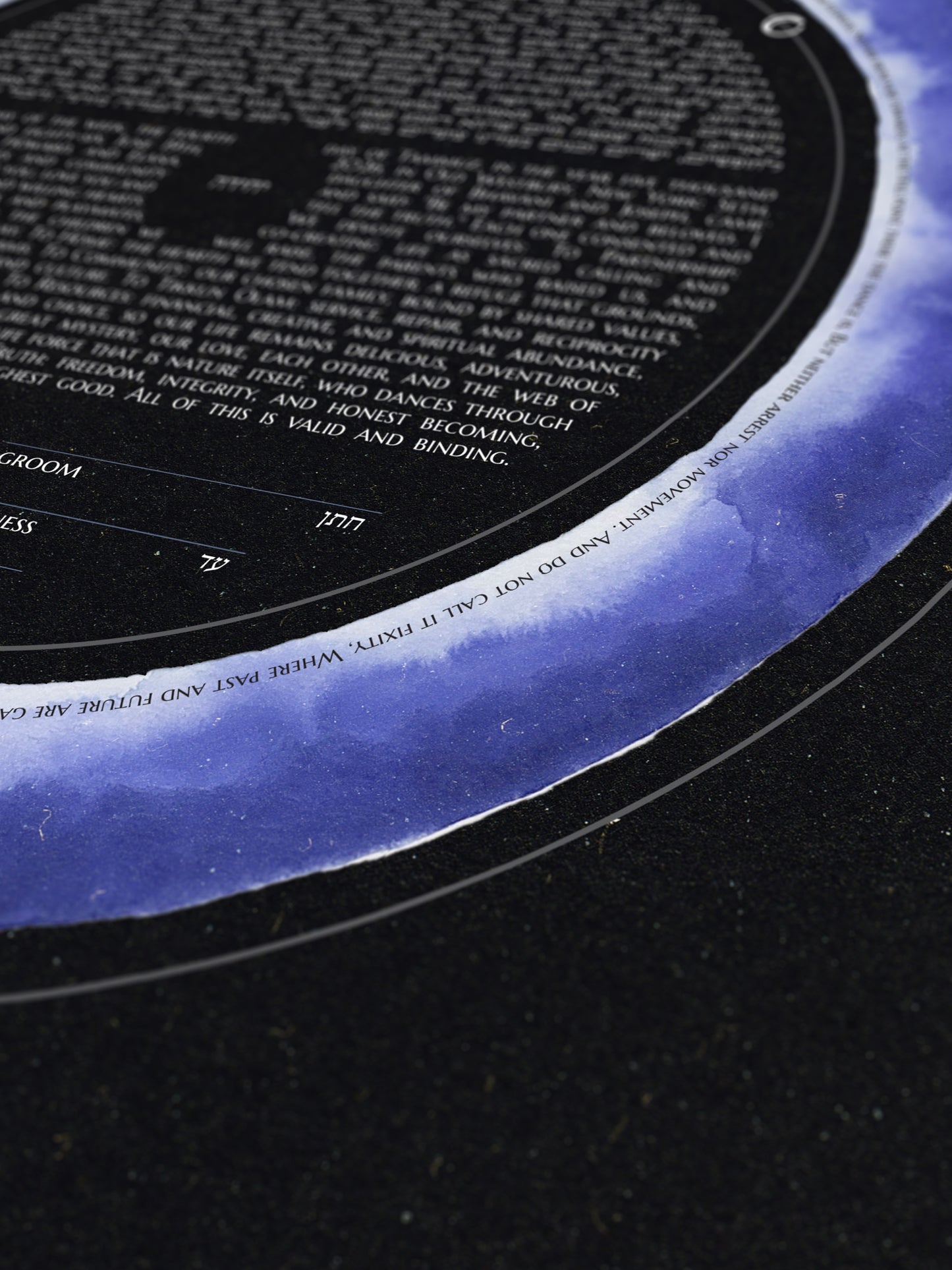 The Still Point of the Turning World Ketubah Print | Ancestral Skies Inheritance Celestial Covenant