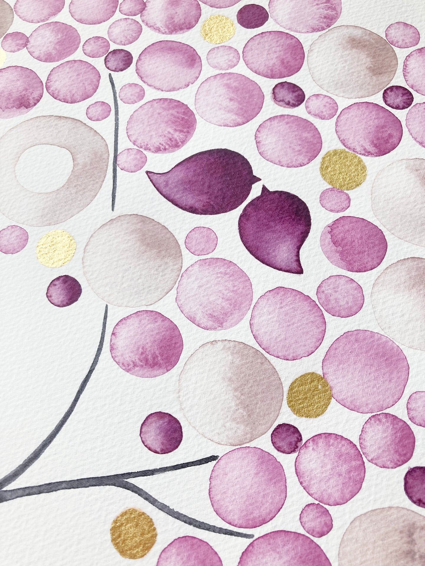 Reserved Listing for Nan H. - Gold Blush Lovebirds Tree of Life Ketubah | Watercolor Jewish Wedding Certificate | Personalized with Modern Printed Text