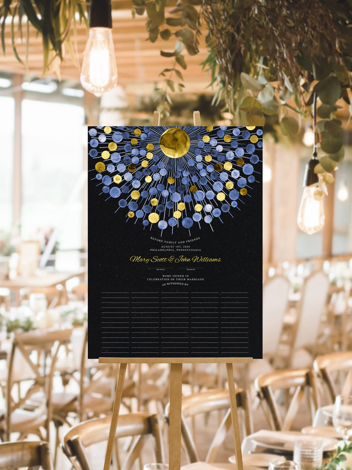Golden Rays of Light Marriage Certificate | Inner Radiance Quaker Sacred Covenant | Scalar Connection Sky