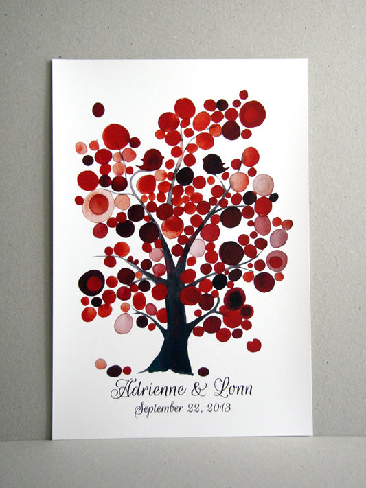 SIGNATURE Wedding Guest Book Tree - 125 Guest Signatures