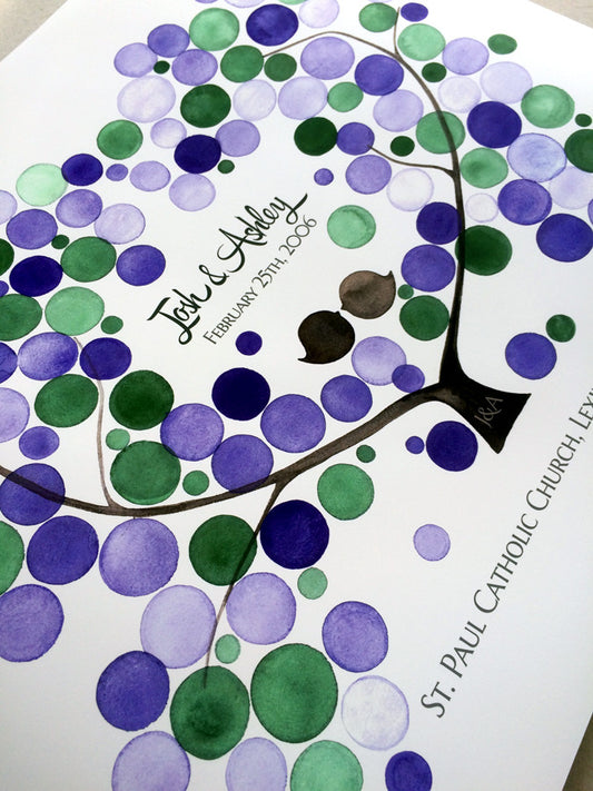 Wedding Guest Book Alternative AMERICAN PLUM TREE