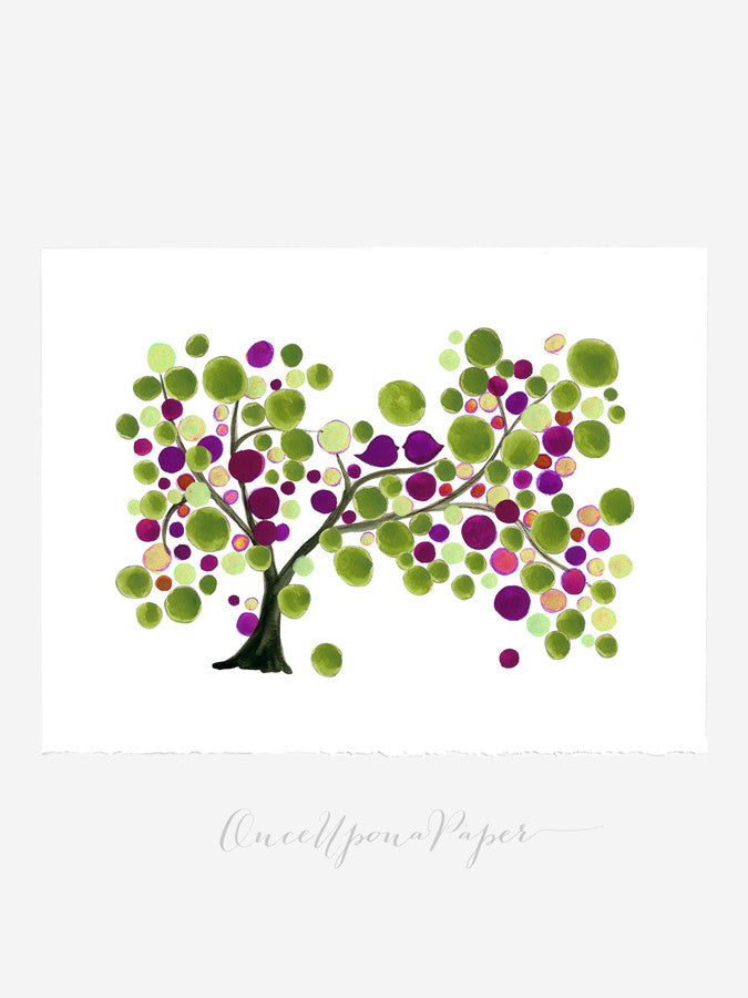 Wedding GuestBook Mother Daughter Tree