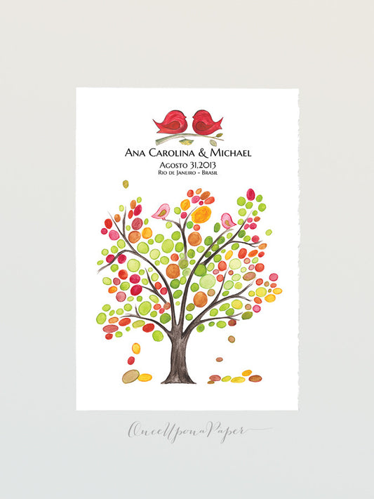 Wedding Guest Book POP ASH TREE gift